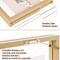 8x10 Floating Frame Set of 2,Double Glass Rustic Photo Frame for Wall Hanging